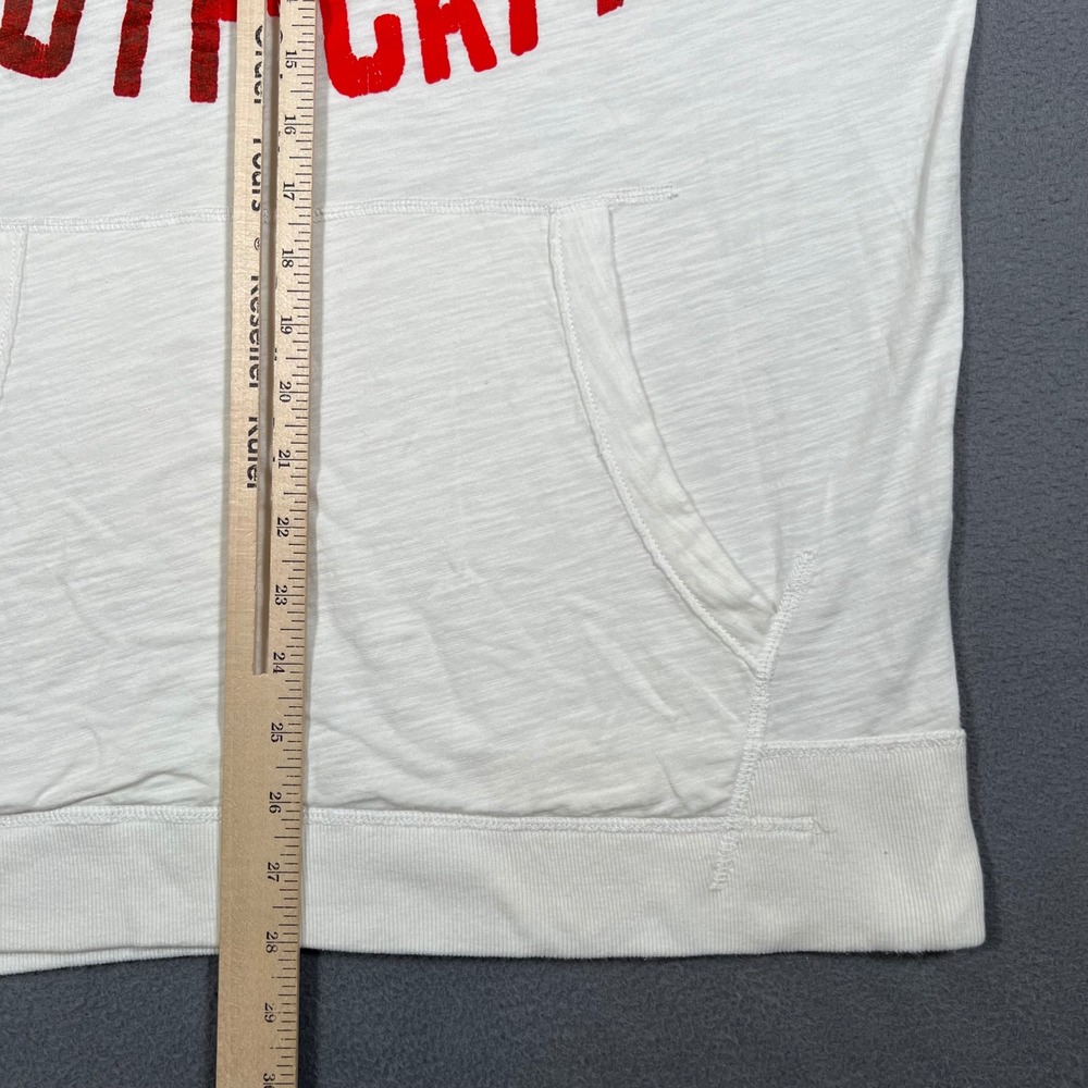 American Eagle Outfitters Hoodie Sweatshirt Mens Large White CA 77 Y2K Graphic - Picture 6 of 7